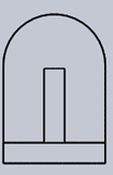 The front view represents line of sight of front view of below isometric view - option c