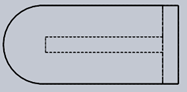 The front view represents line of sight of front view of below isometric view - option d