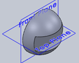 Find the back view for the below given hemi-sphere