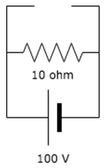 Find the Voltage across open circuit in a parallel circuit