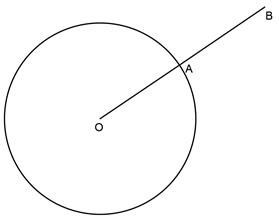 The tangent at point A can be drawn by perpendicular bisector in the figure