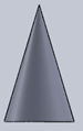 The front view of the below given cone - option c