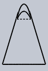 The top isometric view for the below given cone - option b