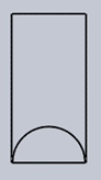 The front view for the below given cylinder - option a