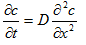 Ficks second law of diffusion - option a