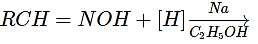 The following reaction does not form amines RCN + H2O H+−