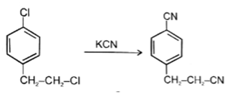The following reaction is not possible at aliphatic chlorine atom - option b