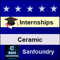 Bangalore Internships - Ceramics and Cement Technology
