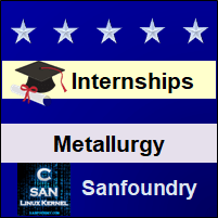 Bangalore Internships - Metallurgical Engineering