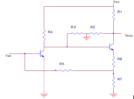 Circuit contains Current-shunt feedback & Current-series feedback