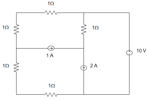 The voltage source supplies power which is Zero in the circuit