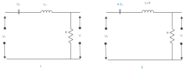 Find the series resonant filters from the given diagram