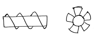 Diagram shown is Serrated as the surface of the fin/the extreme edges are serrated