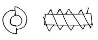 Diagram shown is Double Helical two helixes running parallel to each other