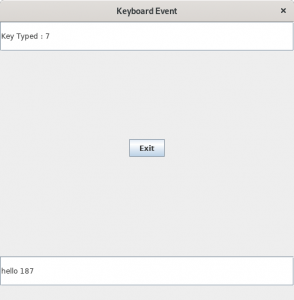 Java Program to Handle KeyBoardEvent - Sanfoundry