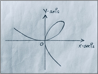 The following represents the graph of Cissoid of Diocles - option d