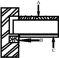 The figure shows single joist timber flooring B represents wall plate