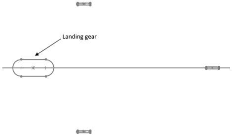 Single main landing gear arrangement located at the side of the aircrafts