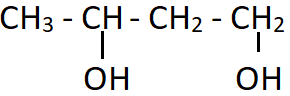 Butane-1,3-diol is IUPAC name of compound with OH group at first & third carbon position