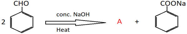 Product A of reaction benzyl alcohol which does not contain any α-hydrogen