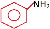 The compound is a 1° aryl amine replaced by an aromatic group