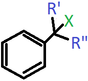 R’=R”=CH3 compound a tertiary (3°) halogen compound three alkyl groups