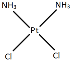The trans isomer of [Pt(NH3)2Cl2] - option d