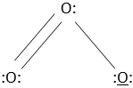 The formal charge of the middle atom in the ozone molecule