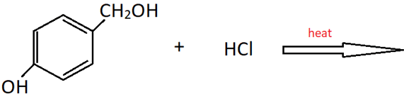 Find the product by preparation of alkyl chloride from alchol by heating it with HCl