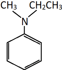 The IUPAC name of compound is N-Ethyl-N-methylbezenamine in given diagram