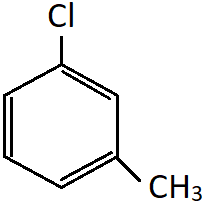 m-Chlorotoluene the common name & not the IUPAC name