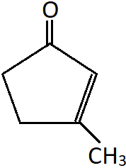 3-Methylcyclopent-2-en-1-one molecule structure