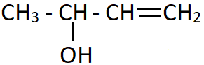 But-3-en-2-ol is name of the compound with hydroxyl group over the double bond