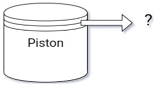 Piston rings is part of the piston in given diagram