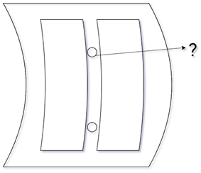 The holes provided in a main bearing for lubrication