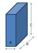 Dimensional relation for unit cell is orthorhombic unit cell with all sides are unequal