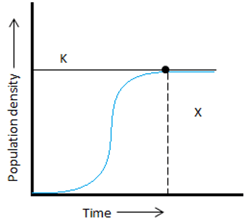 Stationary phase graph where population achieves zero growth in stationary phase