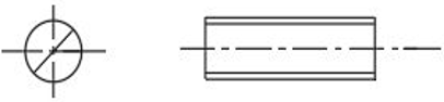 The conventional representation of hexagonal headed bolt - option d