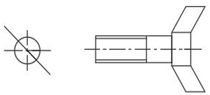 Wing screw has wing grip that helps in manual operating used where adjustments