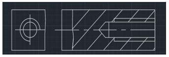 The following is the conventional representation of External screw threads - option b