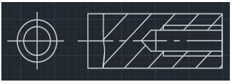 The following is the conventional representation of External screw threads - option a