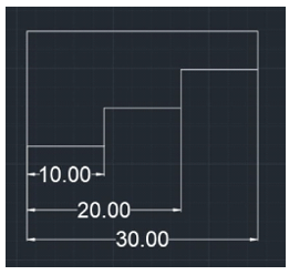 The example type is shown is the hatch portion is not suitable for dimensioning