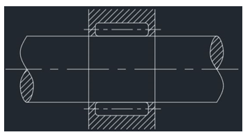 The type of anti-friction bearing the diagram is representing is needle bearing