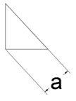 The letter a indicate in the fillet weld dimensioning throat thickness