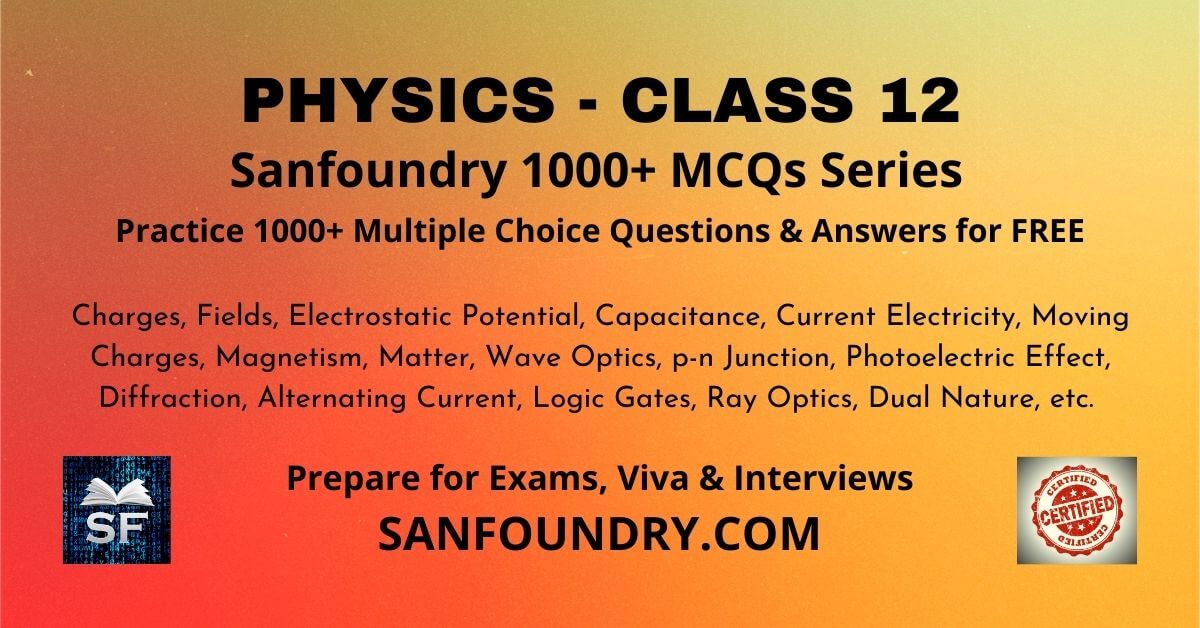 Physics Class 12 Multiple Choice Questions and Answers MCQs