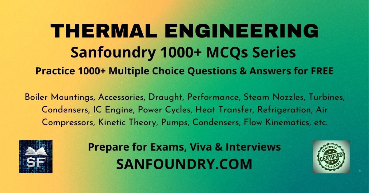 Thermal Engineering Multiple Choice Questions and Answers MCQs