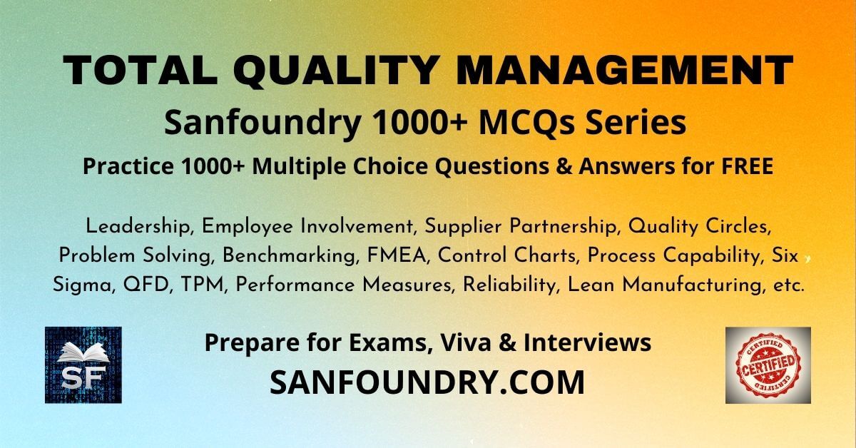 Total Quality Management Questions and Answers Sanfoundry