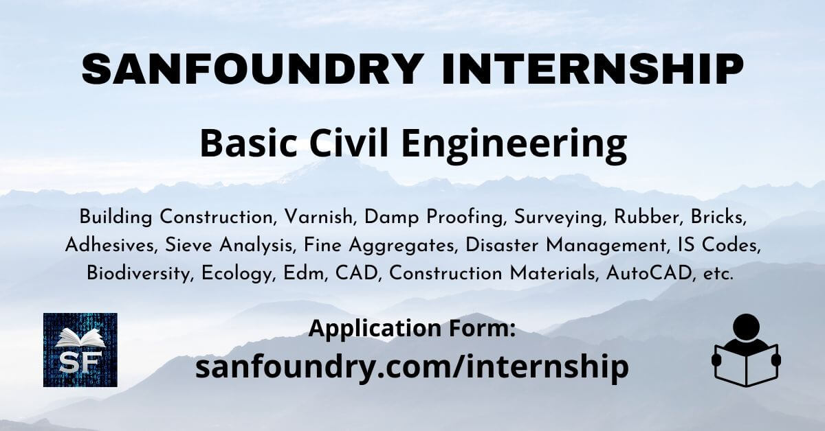 Basic Civil Engineering Internship Sanfoundry