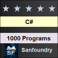 C# Programming Examples - Arrays