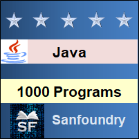 Java Programming Examples - Sorting